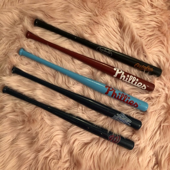 MLB Other Five Official Mlb Miniature Baseball Bats Poshmark